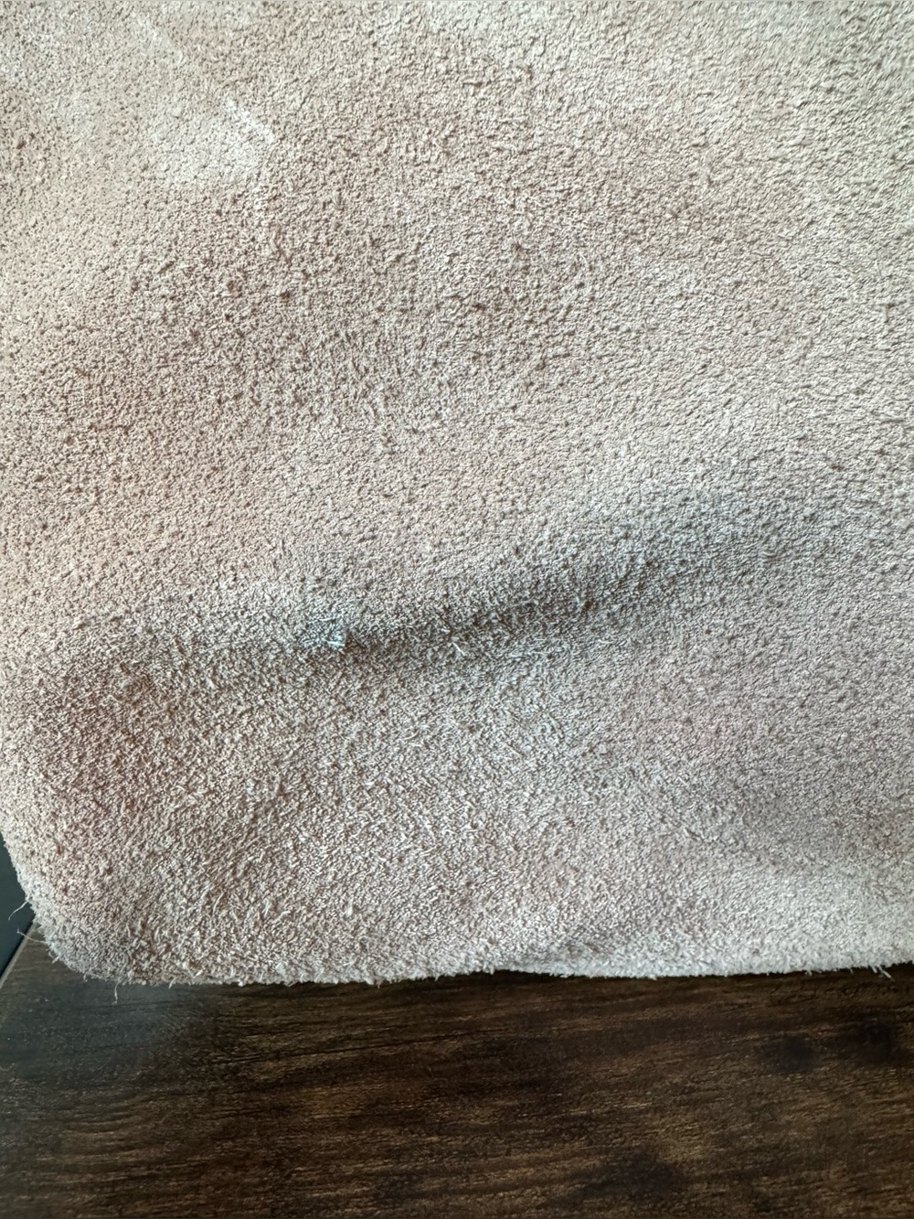 Madewell 100% Suede Leather Oversized Tote Bag Beige Tan - Picture 5 of 10